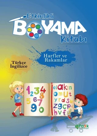 Etkinlikli Boyama Kitabı Harfler ve Rakamlar – Kolektif – Fark Yayınları kitap kapağı