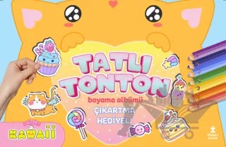 Kawaii Tatlı Tonton Çıkartma Hediyeli Boyama Albümü – Kolektif – Doğan Çocuk kitap kapağı