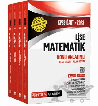 2023 KPSS ÖABT Lise Matematik Konu Anlatımlı – Kolektif – Pegem Akademi Yayıncılık kitap kapağı