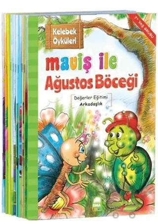 Kelebek Öyküleri - Maviş ile Ağustos Böceği - 10 Kitap Takım – Kolektif – Ema Çocuk kitap kapağı
