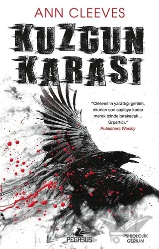 Kuzgun Karası – Ann Cleeves – Pegasus Yayınları kitap kapağı