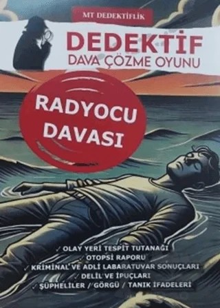 Dedektif Dava Çözme Oyunu - Radyocu Davası – Kolektif – MT Dedektiflik kitap kapağı