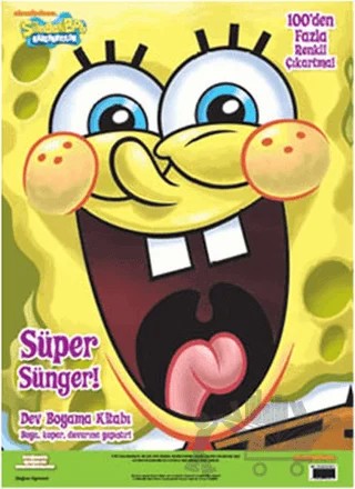 Sünger Bob - Dev Boyama Kitabı – Kolektif – Doğan Egmont Yayıncılık kitap kapağı