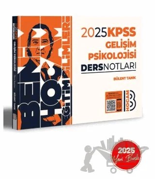 2025 KPSS Eğitim Bilimleri Gelişim Psikolojisi Video Ders Notları – Bülent Tanık – Benim Hocam Yayınları kitap kapağı