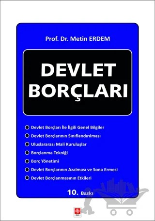 Devlet Borçları – Metin Erdem – Ekin Basım Yayın kitap kapağı