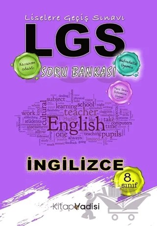 8. Sınıf LGS İngilizce Soru Bankası – Hüseyin Toker – Kitap Vadisi Yayınları kitap kapağı