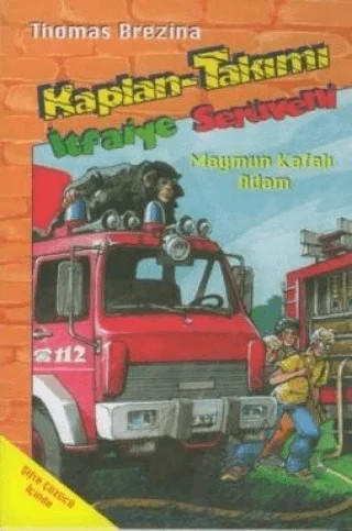 Kaplan-Takımı İtfaiye Serüveni Maymun Kafalı Adam – Thomas Brezina – Doğan Egmont Yayıncılık kitap kapağı