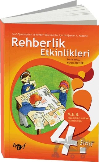 4. Sınıf Rehberlik Etkinlikleri – Berfin Ural, Nurcan Özteke – Harf Eğitim Yayıncılık kitap kapağı