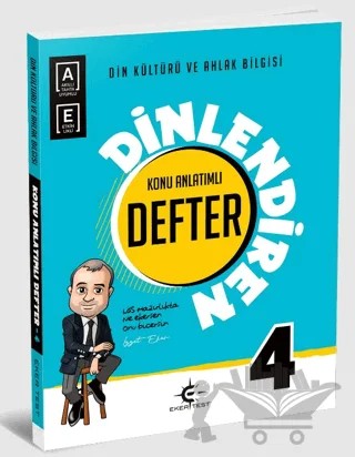 4. Sınıf Din Kültürü ve Ahlak Bilgisi Dinlendiren Defter – Kolektif – Eker Test Yayınları kitap kapağı