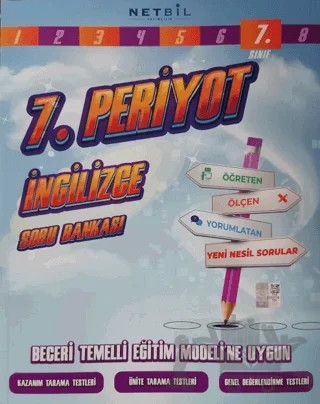 7. Sınıf İngilizce Periyot Soru Bankası – Kolektif – Netbil Yayıncılık kitap kapağı