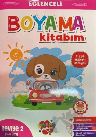 Eğlenceli Boyama Kitabım - Pembe Kitap – Kolektif – Boyama Zamanı kitap kapağı
