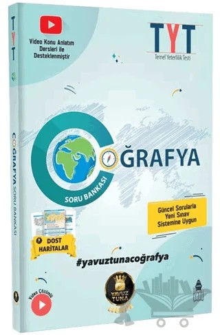 TYT Coğrafya Soru Bankası – Yavuz Tuna – Yazarın Kendi Yayını - Yavuz Tuna kitap kapağı
