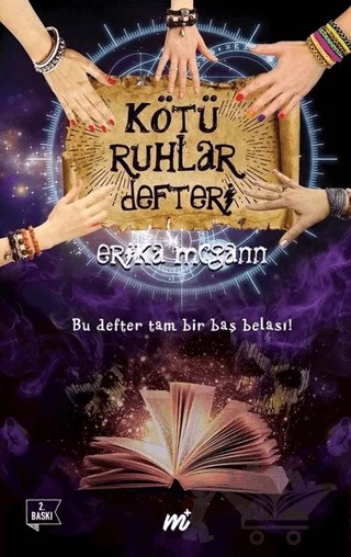 Kötü Ruhlar Defteri (Özel Seri) – Erika Mcgam – Martı Yayınları kitap kapağı