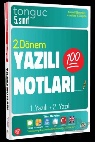 5. Sınıf 2. Dönem Yazılı Notları – Kolektif – Tonguç Akademi kitap kapağı