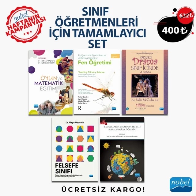 SINIF ÖĞRETMENLERİ İÇİN TAMAMLAYICI SET – YazarlarPeter Loxley, Lyn Dawes, Linda Nicholls, Babs Dore, Routledge Özge Özdemir Nellie McCaslin Nellie McCaslin Ayça Kartal, Celal Boyraz, Ceren Çevik Kansu, Durdane Öztürk, Edip Tut, Emine Karasu Avcı, Filiz Zayimoğlu Öztürk, Furkan Altunay, Gülşah Şeker, Hamza Yakar, Hıdır Karaduman – Haftanın Kampanyası kitap kapağı