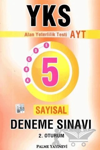 YKS 2. Oturum AYT Sayısal 5 Deneme Sınavı – Kolektif – Palme Yayınları kitap kapağı