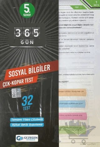 5. Sınıf 365 Gün Sosyal Bilgiler 32 Yaprak Test – Kolektif – Gezegen Yayıncılık kitap kapağı