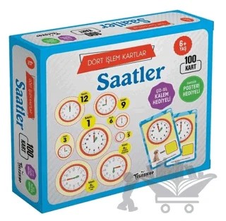 Saatler 6 Yaş Dört İşlem Kartlar – Kolektif – Teleskop Popüler Bilim kitap kapağı