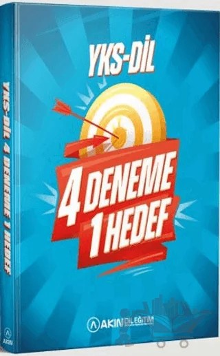 YKS-DİL 4 Deneme 1 Hedef – Kolektif – Akın Dil Eğitim kitap kapağı