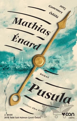 Pusula – Mathias Enard – Can Yayınları kitap kapağı