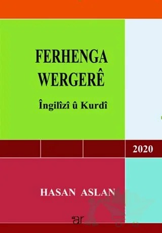 Ferhenga Wergere 2020 – Hasan Aslan – Ar Yayınları kitap kapağı