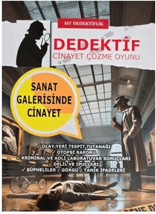 Dedektiflik Cinayet Çözme Oyunu - Sanat Galerisinde Cinayet – Kollektif – MT Dedektiflik kitap kapağı