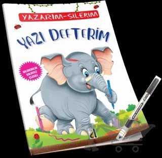 Yazarım - Silerim Yazı Defterim – Kolektif – Minik Damla Yayınevi kitap kapağı