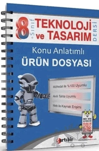 8. Sınıf Teknoloji ve Tasarım Defteri – Kollektif – ArtıBir Yayınları kitap kapağı