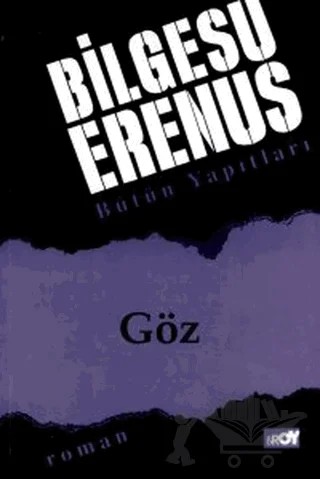 Göz – Bilgesu Erenus – Broy Yayınları kitap kapağı