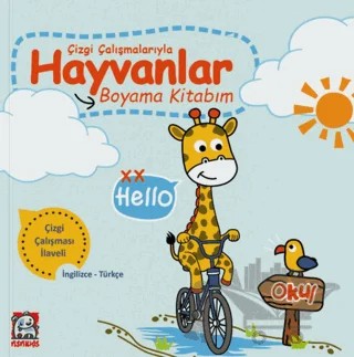 Çizgi Çalışmalarıyla Hayvanlar Boyama Kitabım – Kolektif – NSN Kids kitap kapağı