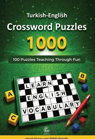 Turkish - English Crossword Puzzles (1000) – Erdoğan Boz – Grafiti Yayınları kitap kapağı