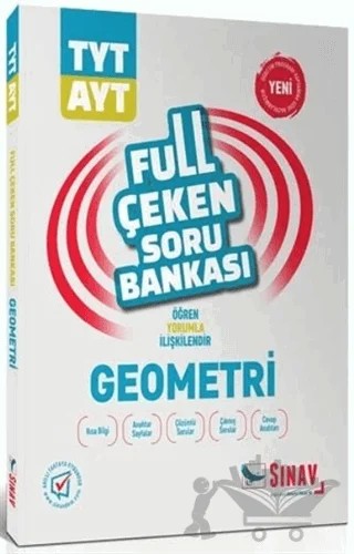 2019 TYT AYT Geometri Full Çeken Soru Bankası – Kolektif – Sınav Yayınları kitap kapağı