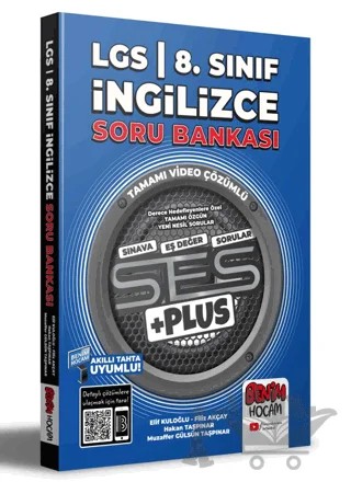 2022 LGS 8. Sınıf İngilizce Ses Plus Soru Bankası – Hakan Taşpınar – Benim Hocam Yayınları kitap kapağı
