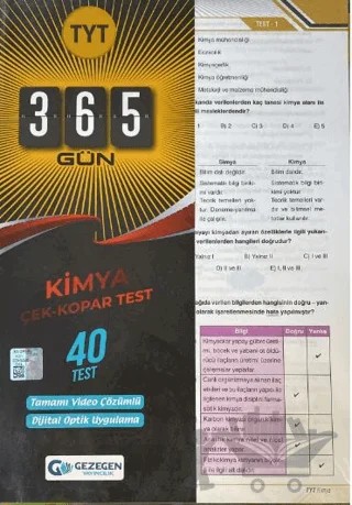 TYT 365 Gün Kimya 40 Yaprak Test – Kolektif – Gezegen Yayıncılık kitap kapağı
