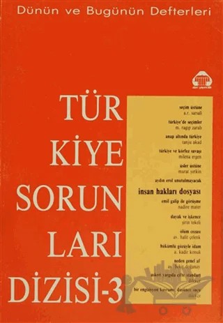 Dünün ve Bugünün Defterleri Türkiye Sorunları Dizisi 3 – Kolektif – Alan Yayıncılık kitap kapağı