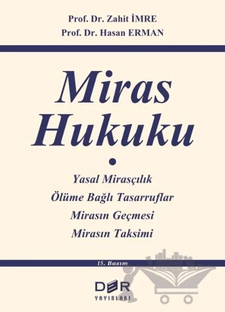 Miras Hukuku – Hasan Erman, Zahit İmre – Der Yayınları kitap kapağı