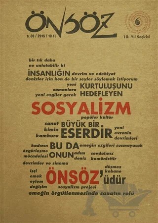 Önsöz Kitap Dizisi Sayı: 30 - 10. Yıl Seçkisi 2015 – Kolektif – Yeni Dönem Yayıncılık kitap kapağı