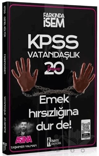 KPSS Vatandaşlık Aşina 20 Deneme Çözümlü – Kolektif – İSEM Yayıncılık kitap kapağı