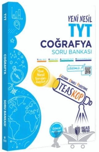 TYT Coğrafya Teaskop Soru Bankası – Kolektif – Teas Press kitap kapağı