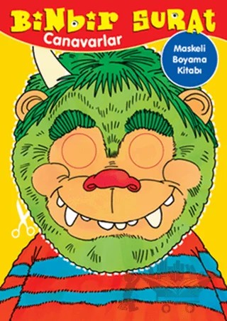 Binbir Surat Canavarlar - Maskeli Boyama Kitabı – Kolektif – Doğan Egmont Yayıncılık kitap kapağı