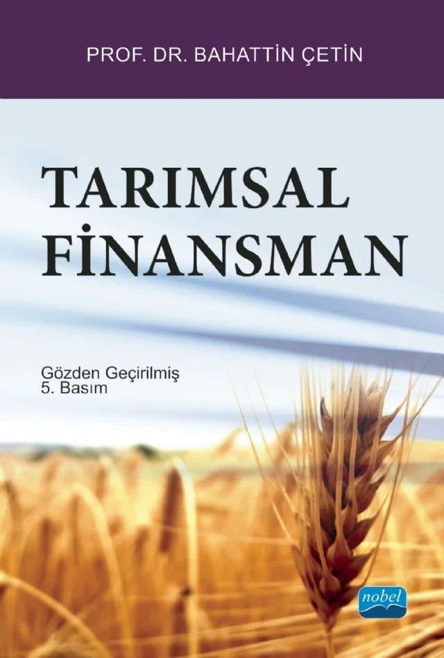 Tarımsal Finansman – Bahattin Çetin – Nobel Akademik Yayıncılık kitap kapağı