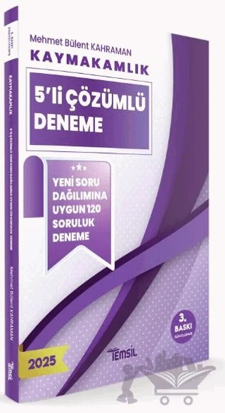 Kaymakamlık 5’li Çözümlü Deneme – Mehmet Bülent Kahraman – Temsil Kitap kitap kapağı