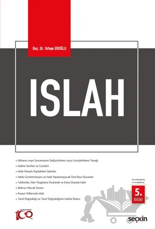Islah – Orhan Eroğlu – Seçkin Yayıncılık kitap kapağı