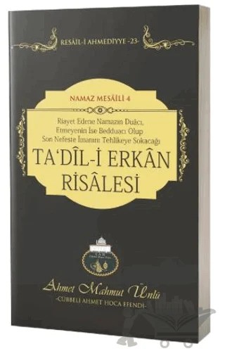 Ta'dil-i Erkan Risalesi – Ahmet Mahmut Ünlü – Lalegül Yayınevi kitap kapağı