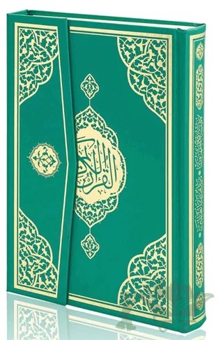 Cami Boy Bilgisayar Hatlı Arapça Cilt Bezi Mıklepli Kuran-ı Kerim - Yeşil – Kolektif – Furkan Neşriyat kitap kapağı