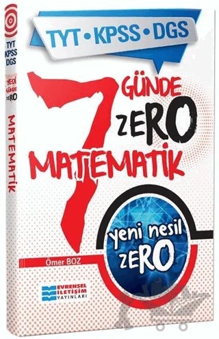 TYT KPSS DGS Yeni Nesil Zero Matematik – Kolektif – Evrensel İletişim Yayınları kitap kapağı