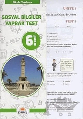 6. Sınıf Okula Yardımcı Sosyal Bilimler Yaprak Test – Kolektif – Güneş Yayın Dağıtım kitap kapağı