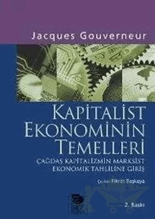Kapitalist Ekonominin Temelleri – Jacques Gouverneur – İmge Kitabevi Yayınları kitap kapağı