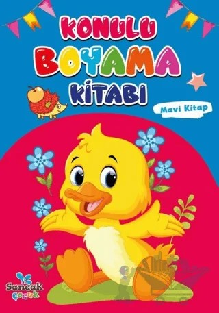 Konulu Boyama Kitabı - Mavi Kitap – Kolektif – Sancak Çocuk kitap kapağı