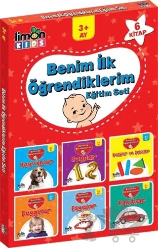 Benim İlk Öğrendiklerim Eğitim Seti (6 Kitap) – Kolektif – limonKIDS kitap kapağı